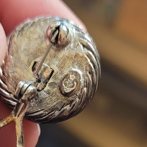 Premier Designs Matte Gold & Silver Filigree Pattern Earrings - Picture 7 of 8